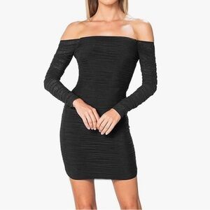 Dress the Population Dawn Bodycon Mini Dress in Black